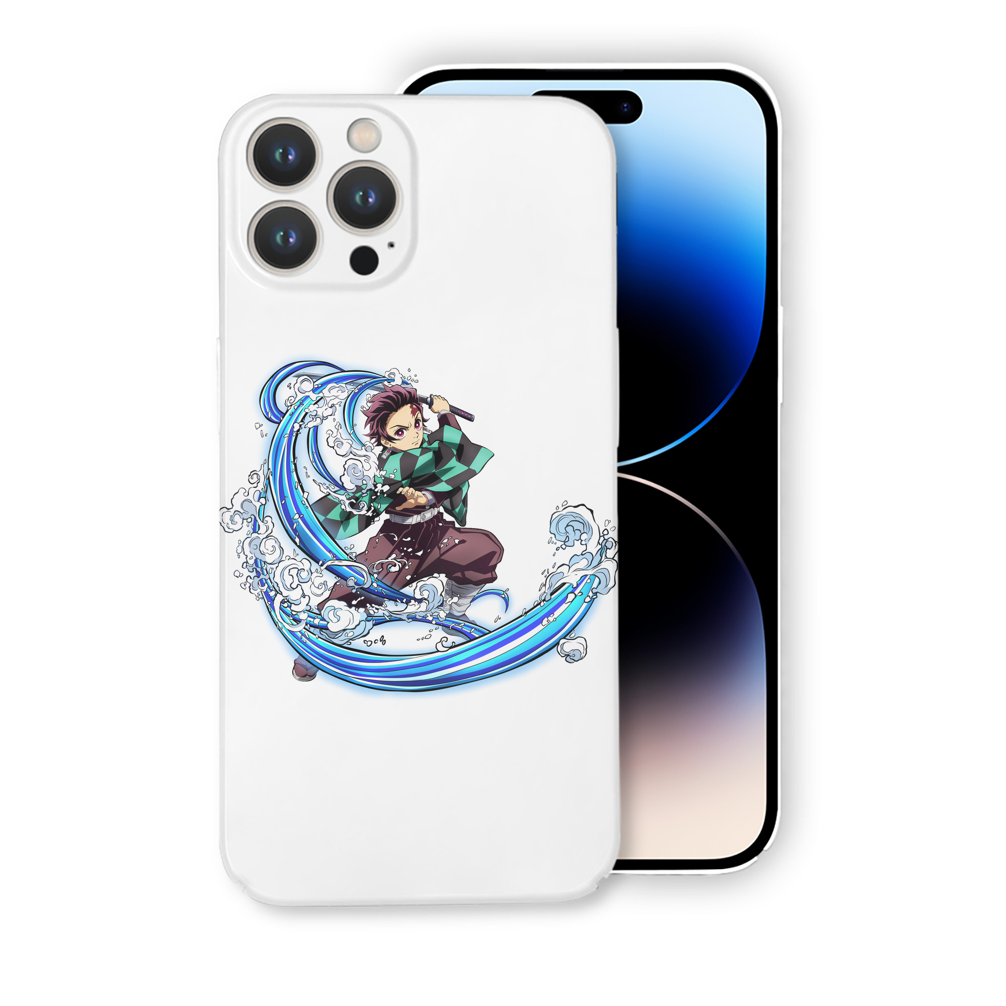 （画像用） 鬼滅の刃 竈門 炭治郎／かまど たんじろう Kamado Tanjirou 【iPhone 14シリーズ対応】ハードケース